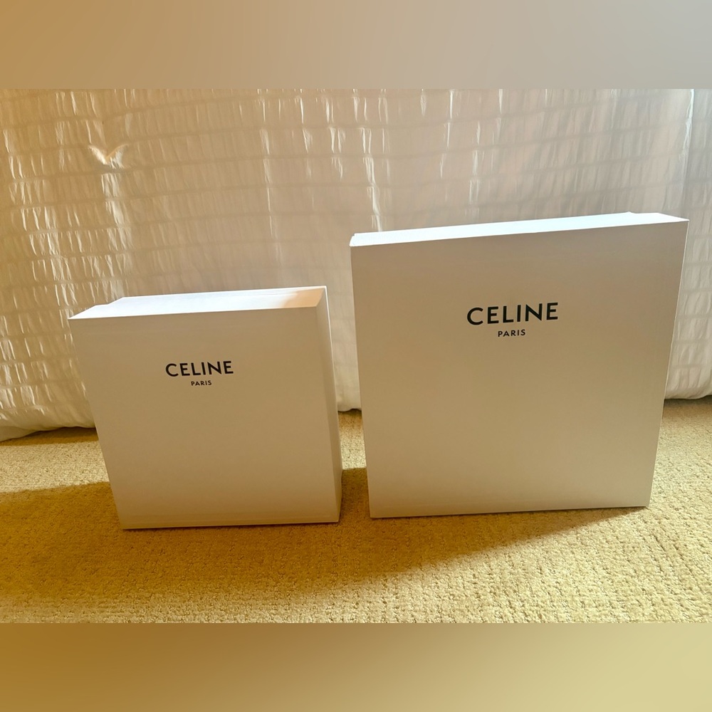 Celine Paris White Textured Box